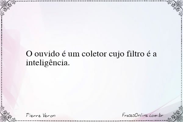 Frase de Pierre Veron
