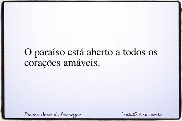 Frase de Pierre Jean de Beranger