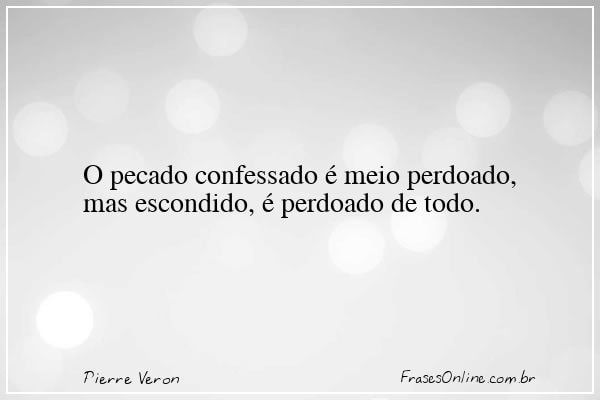 Frase de Pierre Veron