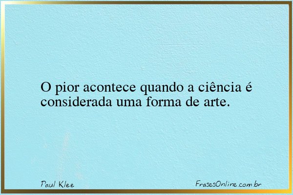 Frase de Paul Klee