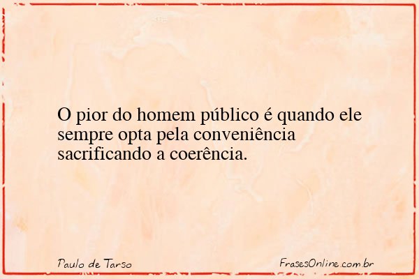 Frase de Paulo de Tarso