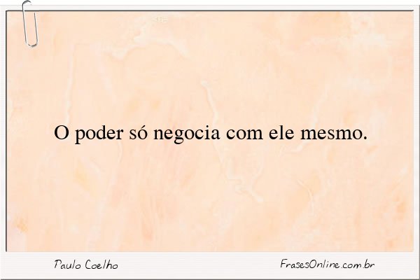 Frase de Paulo Coelho