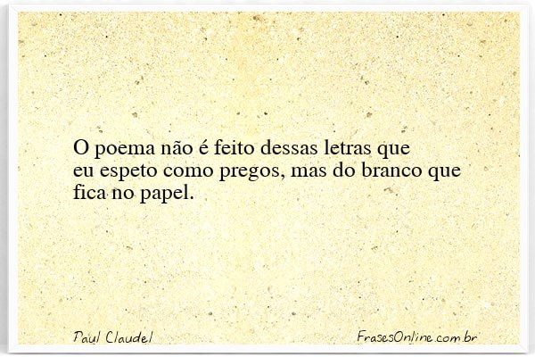 Frase de Paul Claudel