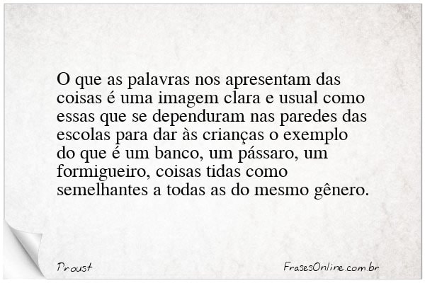 Frase de Proust