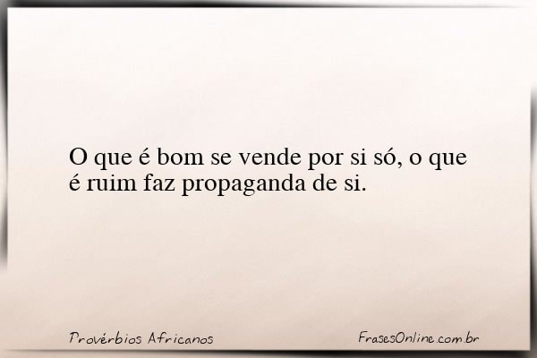 Frase de Provérbios Africanos