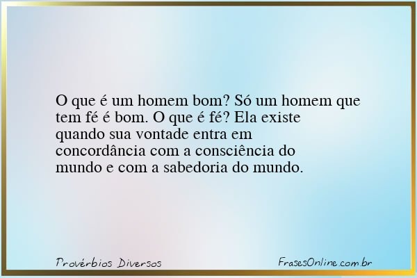 Frase de Provérbios Diversos