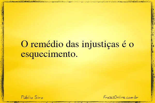 Frase de Públio Siro