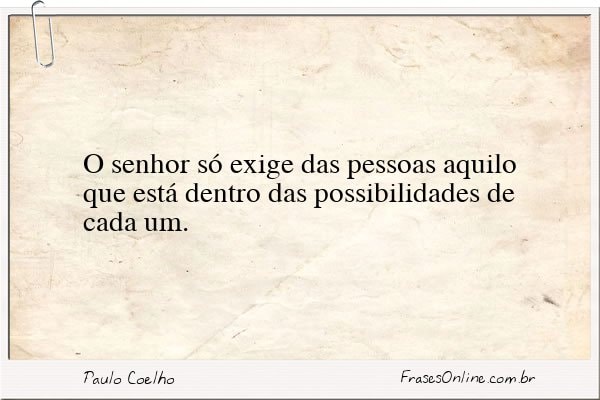 Frase de Paulo Coelho