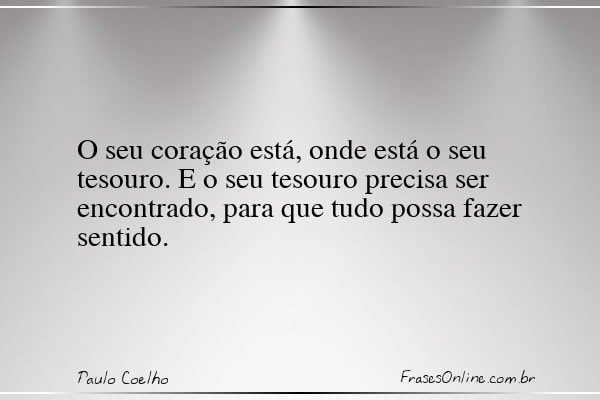 Frase de Paulo Coelho