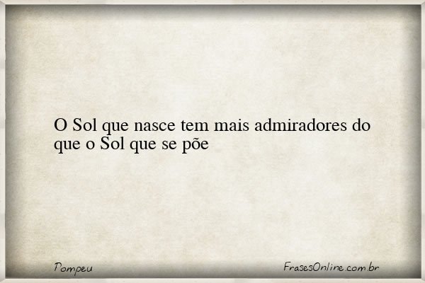 Frase de Pompeu