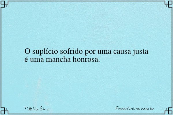 Frase de Públio Siro