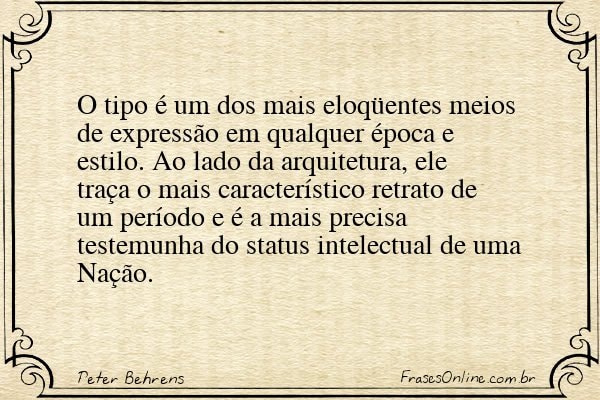 Frase de Peter Behrens
