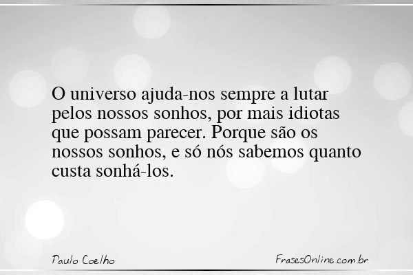 Frase de Paulo Coelho