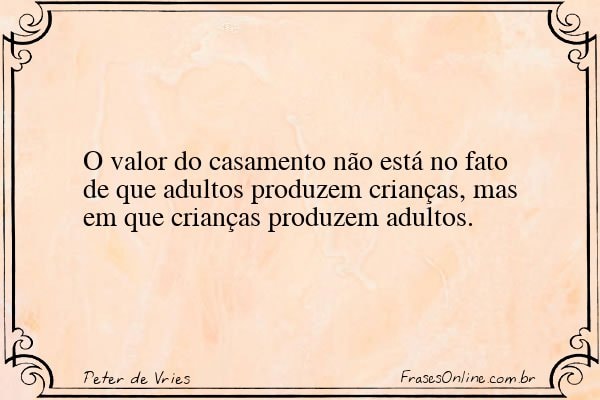 Frase de Peter de Vries