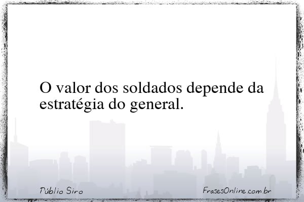 Frase de Públio Siro