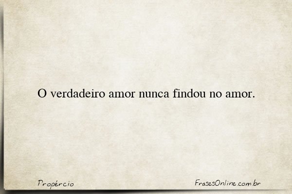 Frase de Propércio