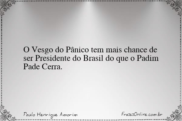 Frase de Paulo Henrique Amorim