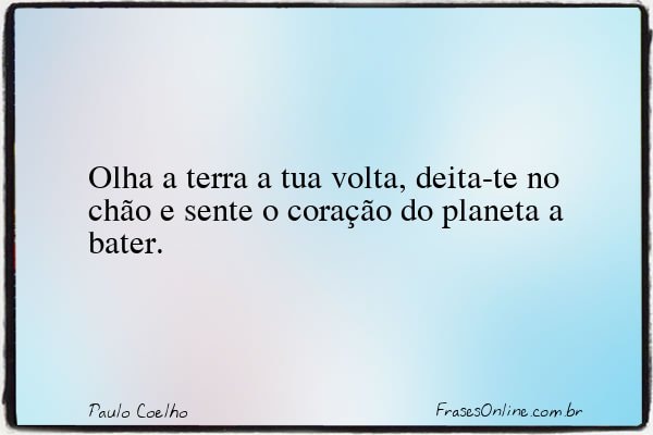 Frase de Paulo Coelho