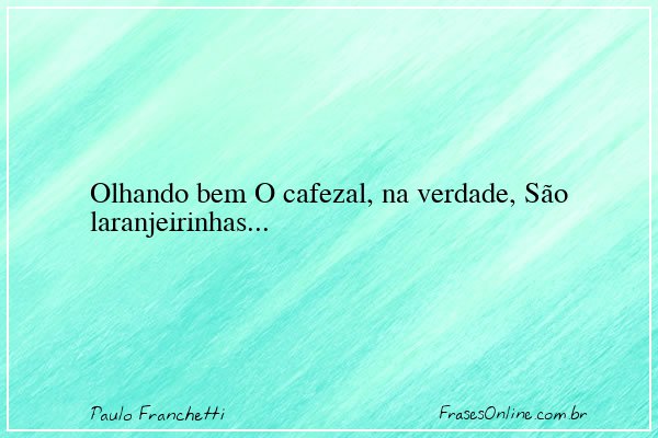 Frase de Paulo Franchetti