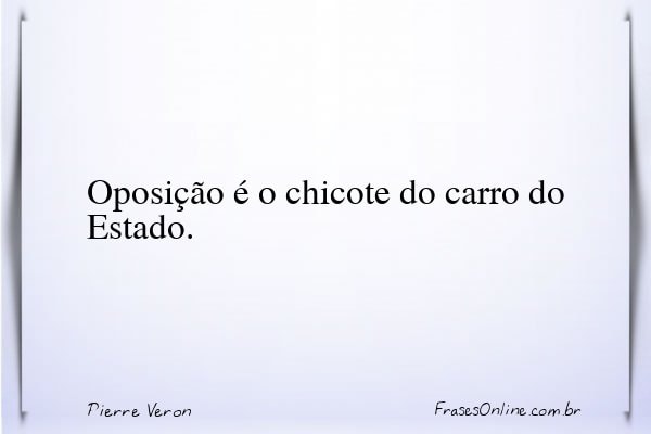 Frase de Pierre Veron