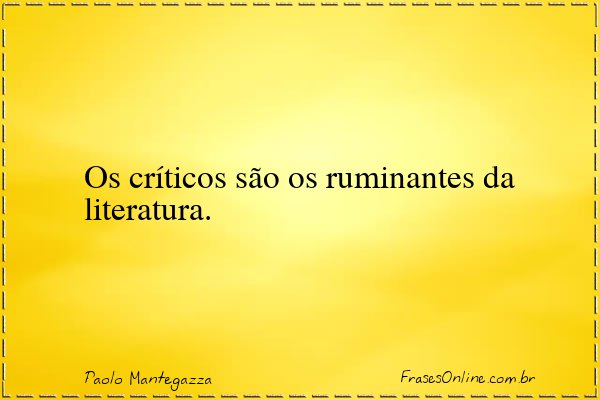 Frase de Paolo Mantegazza