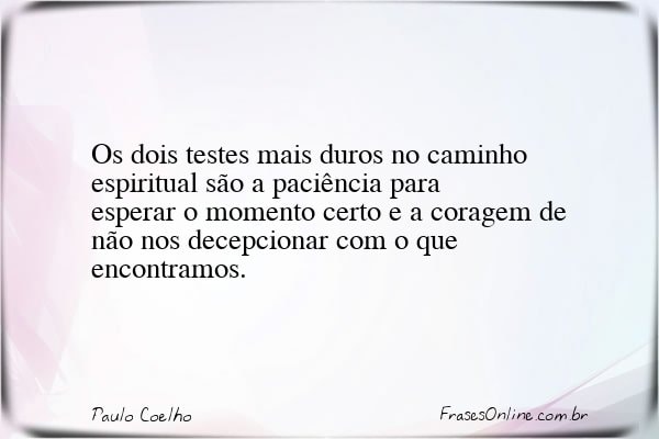 Frase de Paulo Coelho