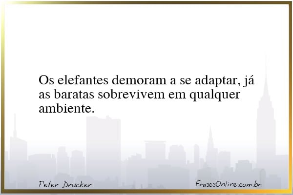 Frase de Peter Drucker