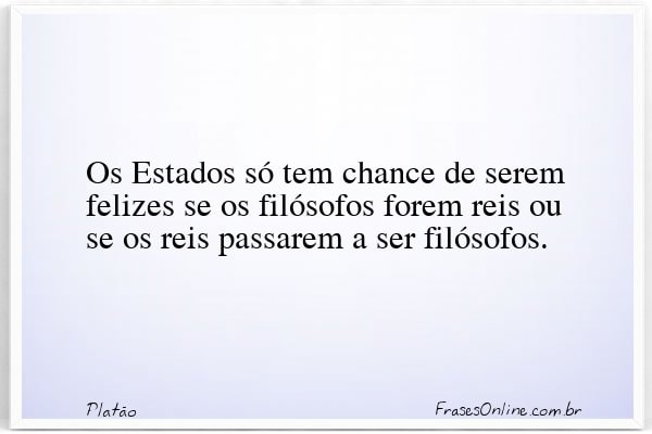 Frase de Platão