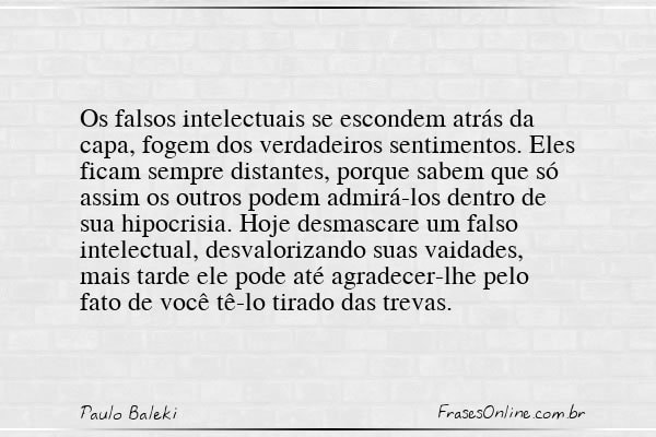 Frase de Paulo Baleki