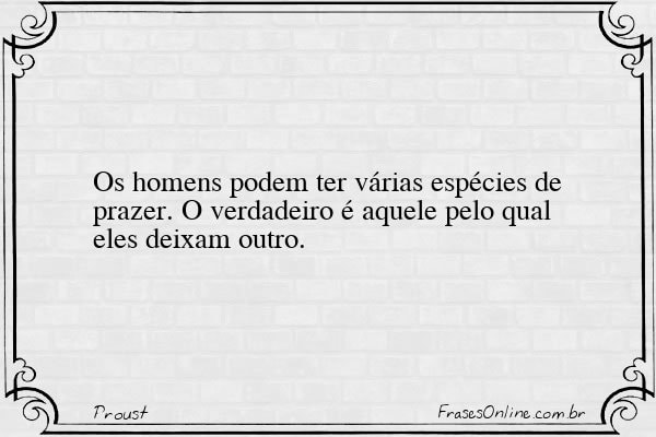 Frase de Proust