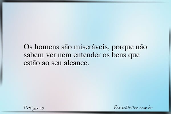Frase de Pitágoras