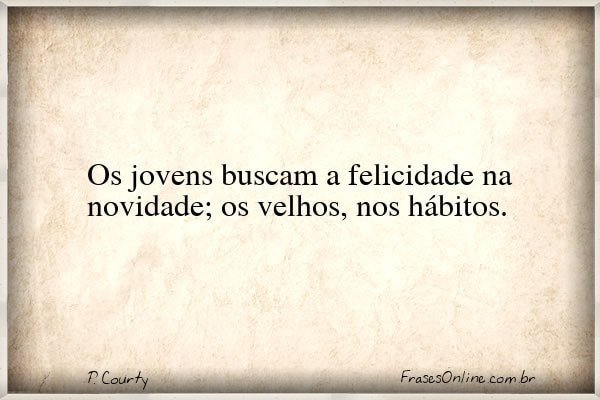 Frase de P. Courty