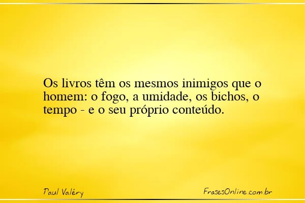Frase de Paul Valéry