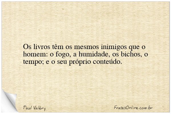 Frase de Paul Valéry