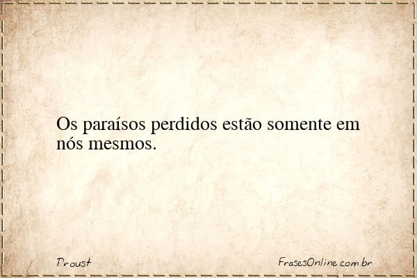 Frase de Proust