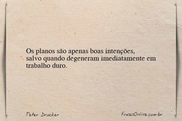 Frase de Peter Drucker