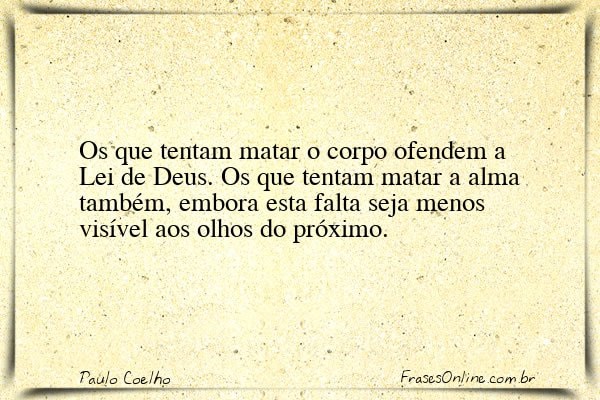 Frase de Paulo Coelho