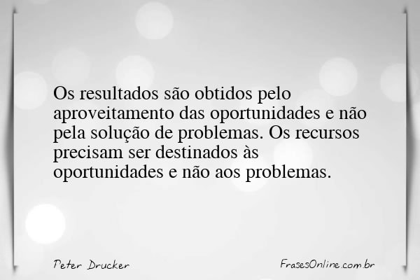 Frase de Peter Drucker