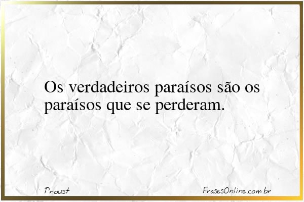 Frase de Proust