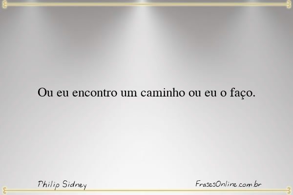 Frase de Philip Sidney