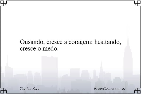 Frase de Públio Siro