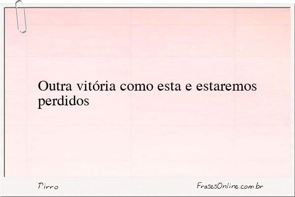 Frase de Pirro
