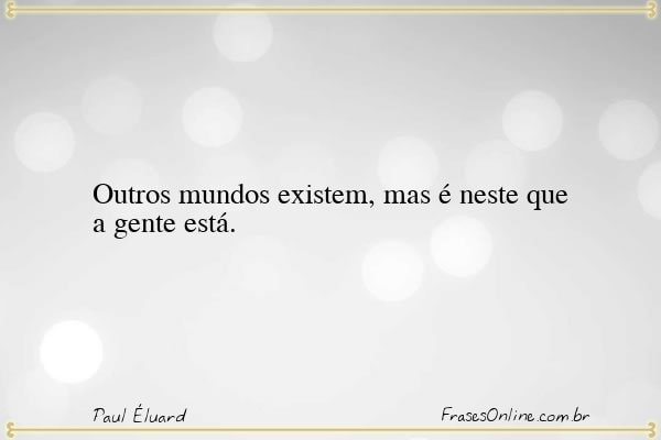 Frase de Paul Éluard