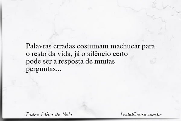 Frase de Padre Fábio de Melo
