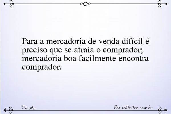 Frase de Plauto