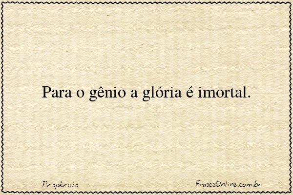 Frase de Propércio