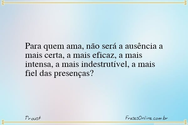 Frase de Proust