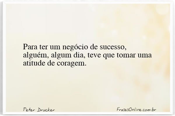 Frase de Peter Drucker