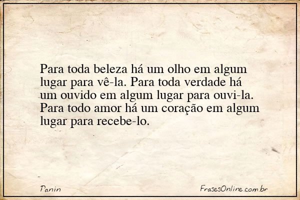 Frase de Panin