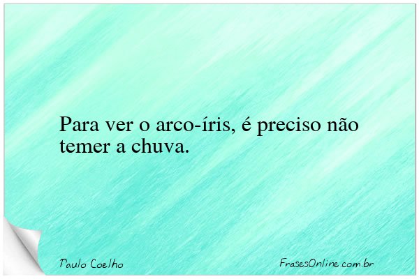 Frase de Paulo Coelho